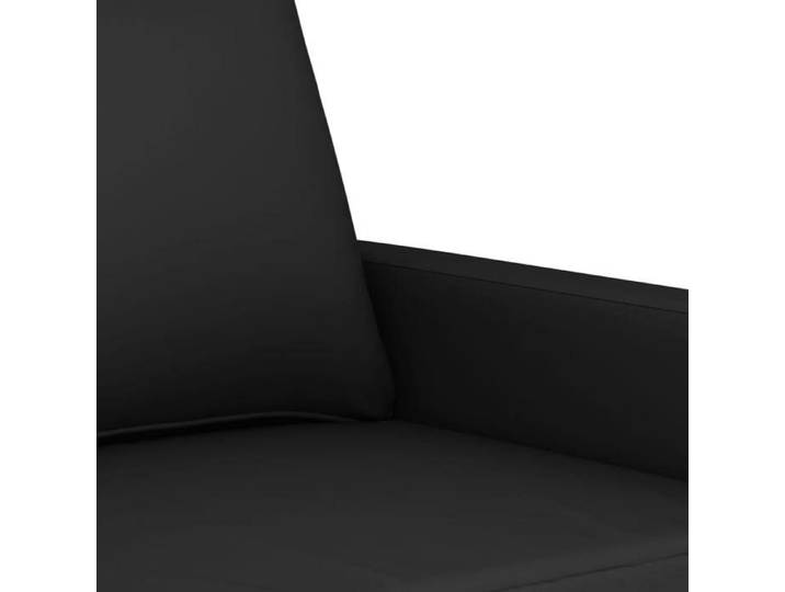 BURKE@ Sofa salon à deux places - Canapé DOUBLE - montage simplifié - Noir 140 cm Velours SS869