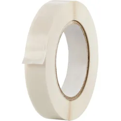 Doppelseitiges PET-Klebeband mit Fingerlift, eine Seite schwach haftend, TSAM05-FL 18 mm | 500 m, PET, Papier, transparent