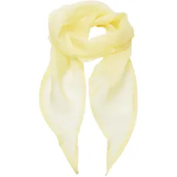 Premier Workwear Damen Chiffonschal 'Colours' Tuch PR740 lemon (ca. pantone 127) 98 x 16,5 cm