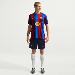 NIKE FC Barcelona Stadium Dri-FIT Heimshorts Herren 498 - blackened blue/mineral yellow M