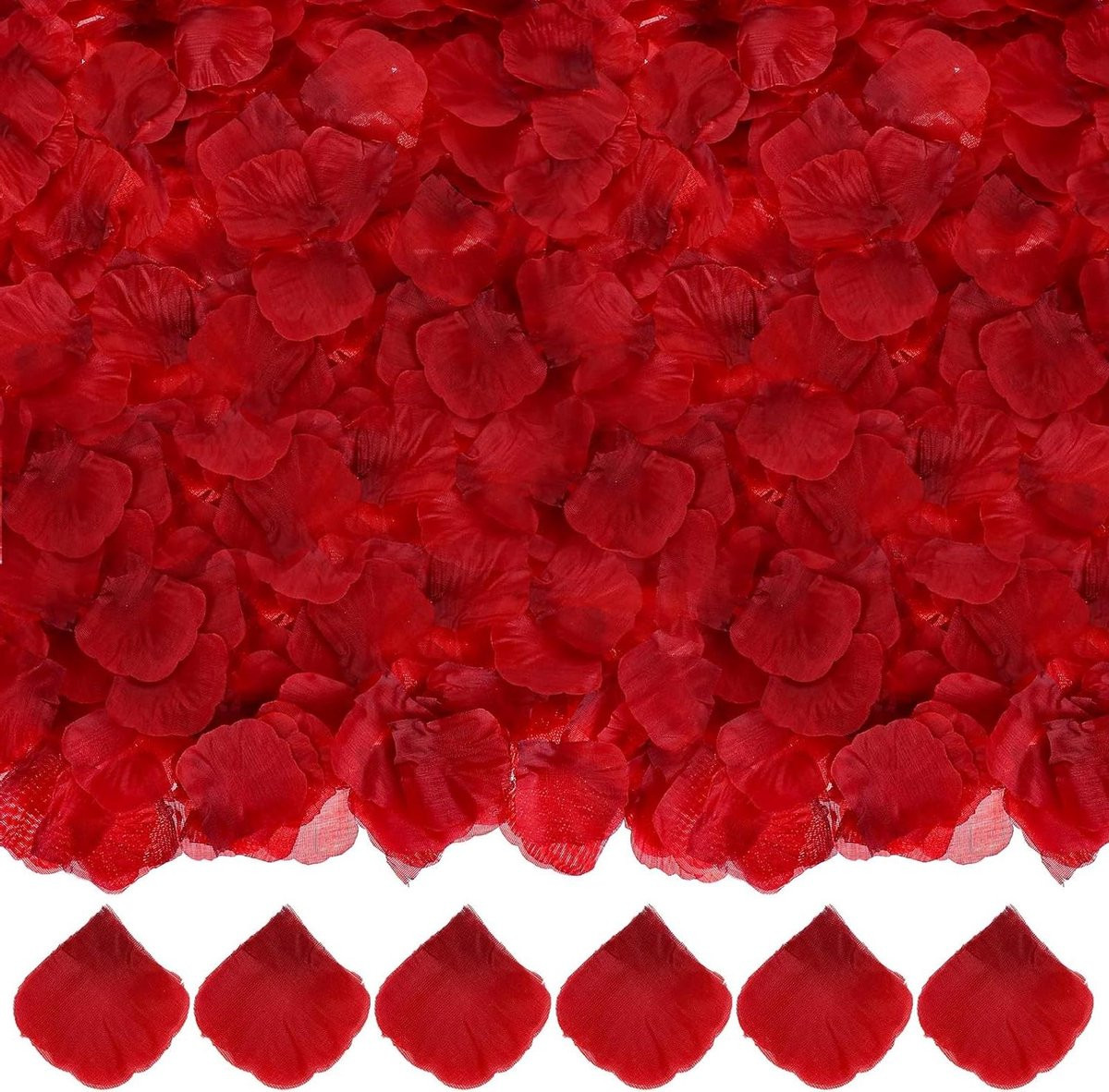 3000 stuks Rode Zijden Rozenblaadjes voor Romantische Decoratie