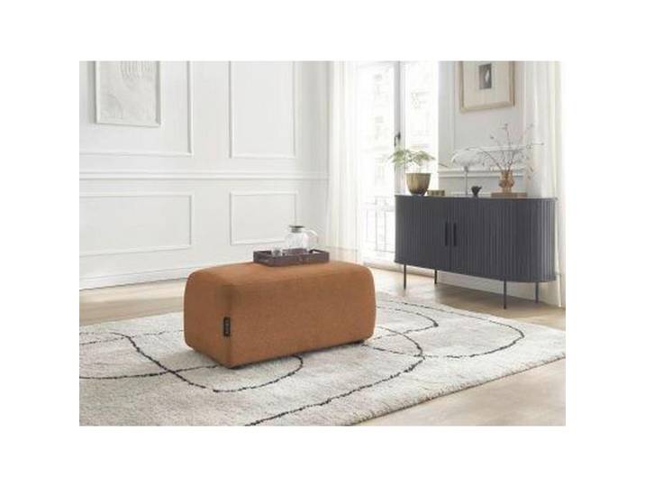Hocker Atilla, Orange, Kunststoff, rechteckig, 92x44x48 cm, Wohnzimmer, Hocker, Sitzhocker