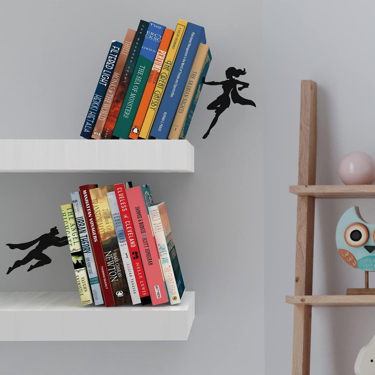 Supergal+ Boek & Hero Heavy Duty verborgen metalen boekensteunen voor planken