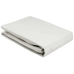 Elegante Premium Jersey Spannbetttuch - 90x200cm	platin