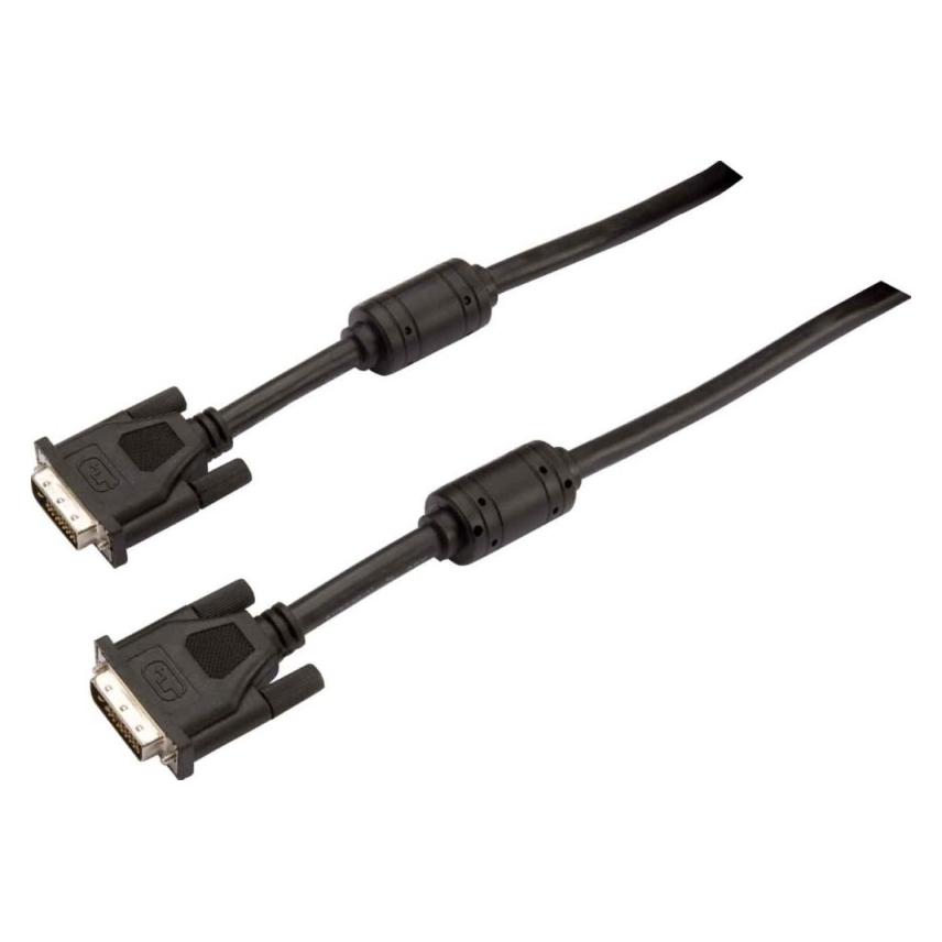 Bachmann DVI-Kabel - DVI (S) bis DVI (S) - 5 m - Schwarz (5 m) (918.018)