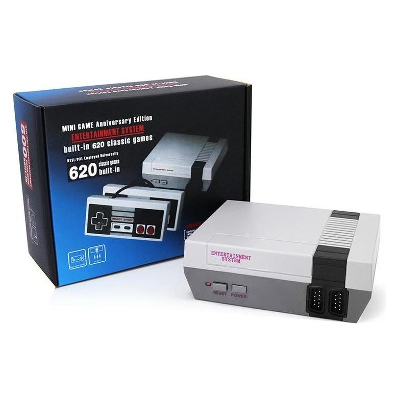 Roger Retro Spēļu konsole ar 620 spēlēm / 2 spēļu kontrolieri / TV izeja / Pelēks (43144429)