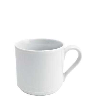 KAHLA 125305A90012C Matinee Kaffeebecher 0,28 l stapelbar | weiße Kaffeetasse aus Porzellan