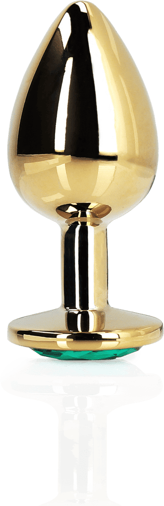 Ouch Plug anal - Large - Gold/Emerald Green