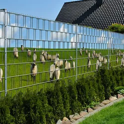 zaun|zu® Sichtschutzstreifen Baltrum - Bedruckter Sichtschutz 2,5m x 1,8m