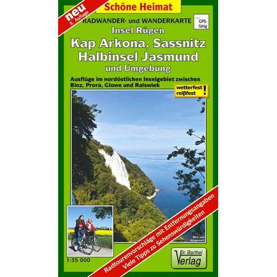 Radwander- und Wanderkarte Insel Rügen, Kap Arkona, Sassnitz, Halbinsel Jasmund und Umgebung, Sonstige von Verlag Barthel, Barthel, A,