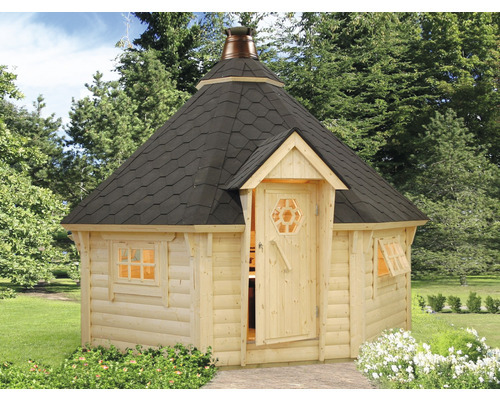 Grillkota Palmako Eva 11,4 m² inkl. Fußboden 419 x 419 cm tauchgrundiert