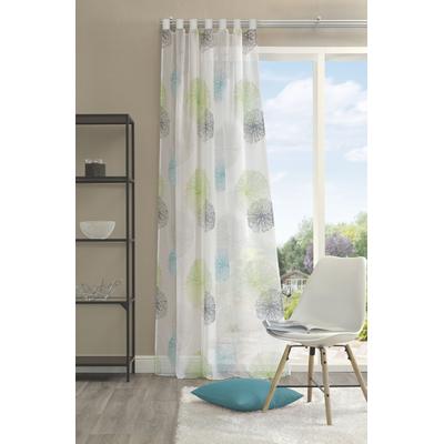 Vorhang HOME WOHNIDEEN "RAWLINS" Gr. 1, grün, B:140cm H:145cm, Voile, Polyester, Gardinen