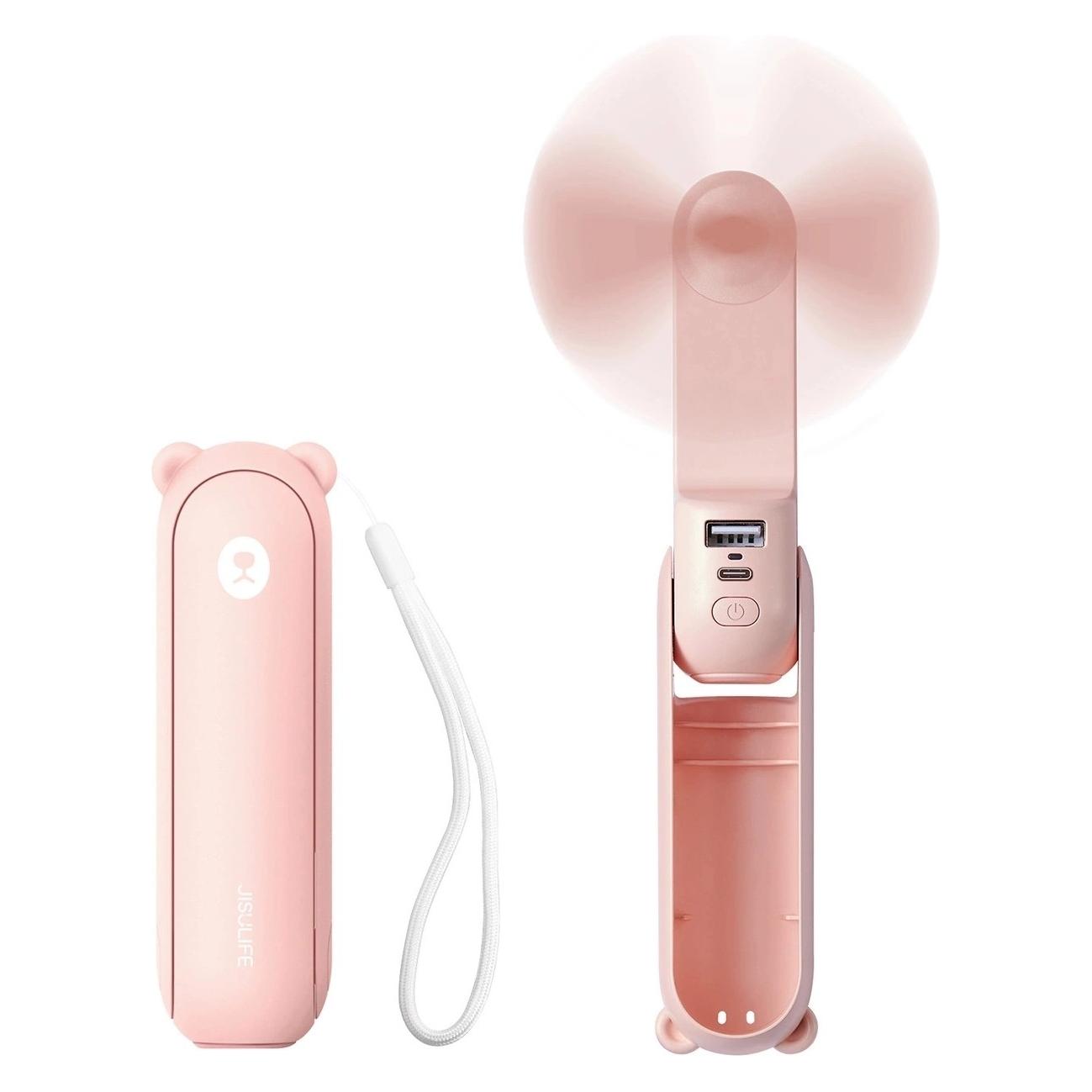 Jisulife Handheld Fan Life8 Plus Portable USB Fan with Power Bank Function 4500mAh and Flashlight - (6975061536741)