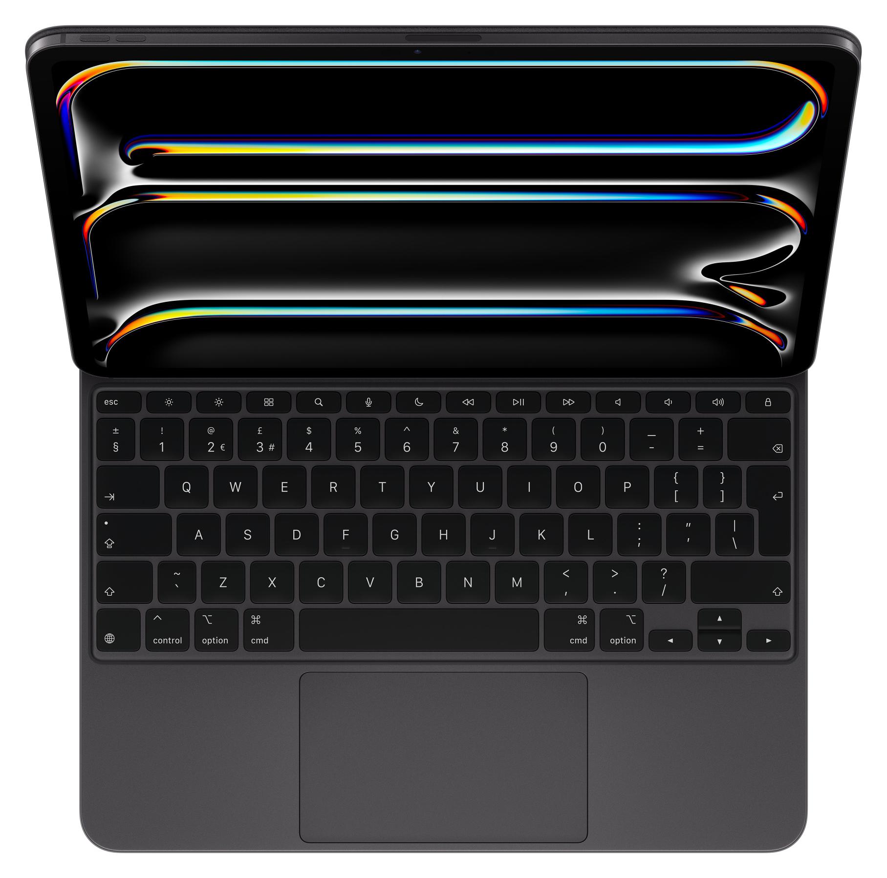 Apple Magic Keyboard für 13" iPad Pro (M4) - Englisch (Großbritannien) - Schwarz, QWERTY, UK Englisch, Trackpad, Scherenschalter, 1 mm, Apple