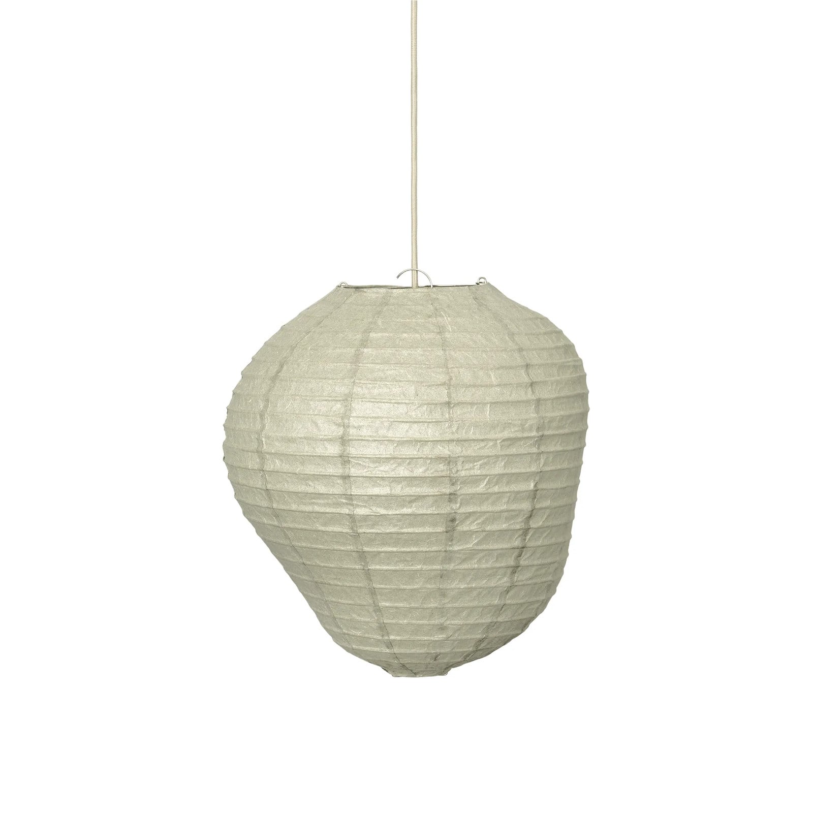 Ferm Living Kurbis lampenkap, Groen/Wit, Diameter: 40 cm