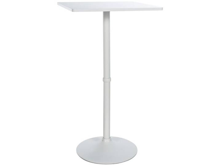CLP Stehtisch Bartisch Bistrotisch Partytisch (Spar-Set, 1-St., 60 x 60 cm standsicher), Massivholzplatte, Alu-Gestell, standsicher, 60x60 cm