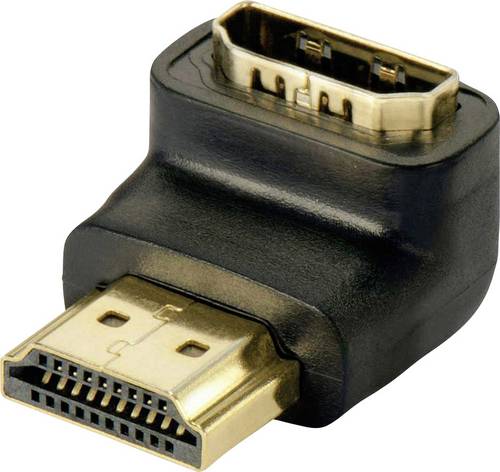 LINDY 41085 HDMI Adapter [1x HDMI-Buchse - 1x HDMI-Stecker] Schwarz