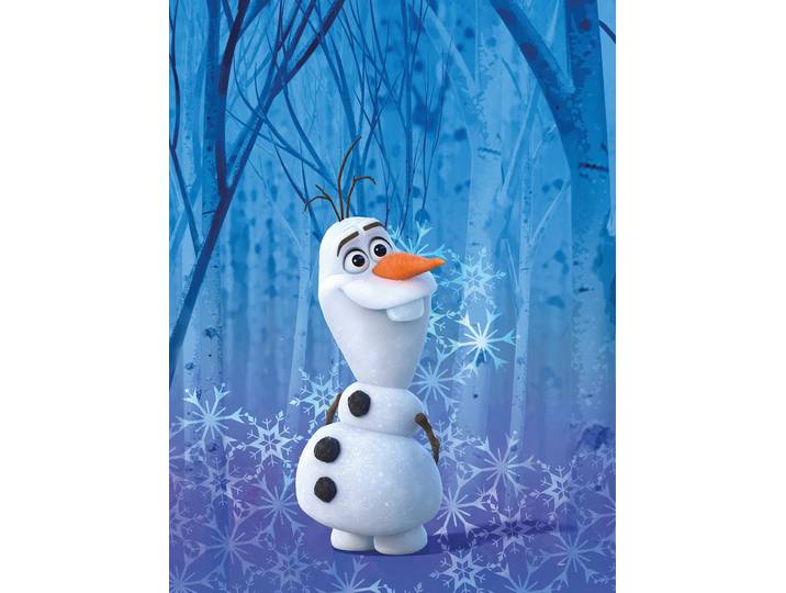 Bild KOMAR Frozen Olaf Crystal , bunt (farbe bild(er): bunt), B:30cm H:40cm, Holz, Papier, Bilder, Bild, Wandbild zur Dekoration im Kinderzimmer - ohne Rahmen