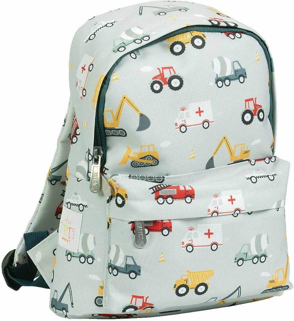 Kinderrucksack "Fahrzeuge", Kinder, bunt (blau), A LITTLE LOVELY COMPANY, Rucksäcke Kinderrucksack blau Einheitsgröße