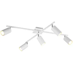 Deckenleuchte MARLEY 5-flammig (BH 57,50x22,50 cm) - weiß - BH 57,50x22,50 cm