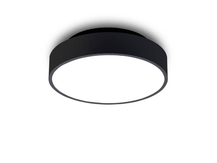 Luna C260 LED Deckenleuchte Uplight CCT Schwarz - Antidark - Wohnzimmer - Kunststoff