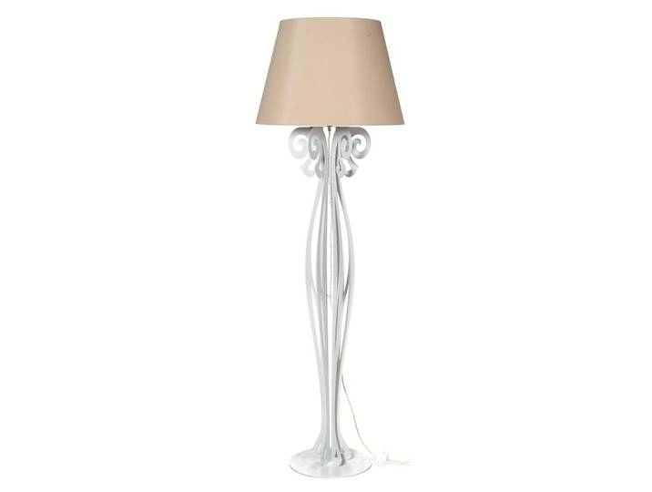 ARTI E MESTIERI lampadaire CIRCEO (Marbre blanc, diffuseur sable - Métal et tissu)