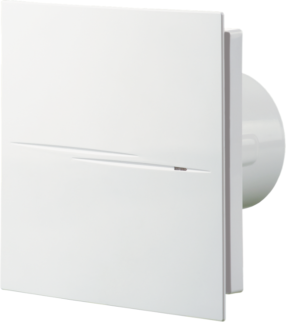 Blauberg Sileo Design V2 100 T zweistufiger Ventilator 8036439 mit einer Förderleistung bis 90 m³/h, Leistung 4,5W, inklusive Rückschlagklappe