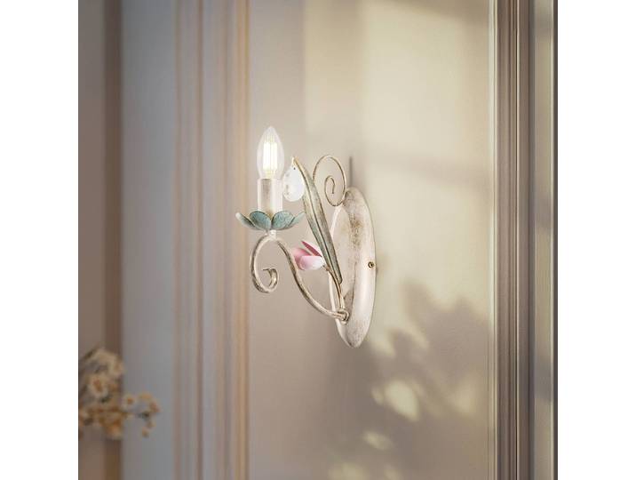 Wandleuchte Florina Luminex, dimmbar, für Wohn- / Esszimmer, Metall, Florentiner