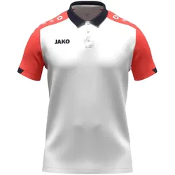 Jako Polo Dynamic - weiß/coral/marine - 4XL