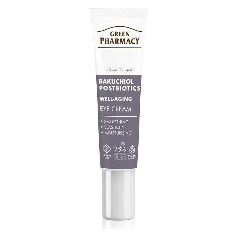 Schubiger Green Pharmacy Krem pod oczy Bakuchiol + postbiotyki 15ml (Augenpflege Crème, 15 ml, Tag + Nacht) (59200298)