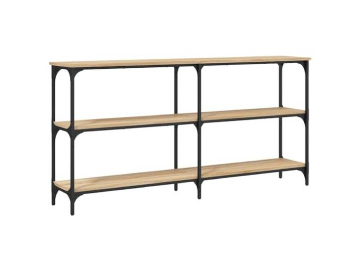 Heofavd Konsolentisch Sonoma-Eiche 150x29x75 cm Flurtisch Metall