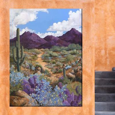 West Of The Wind Purple Majesty Canvas Wall Art , Purple