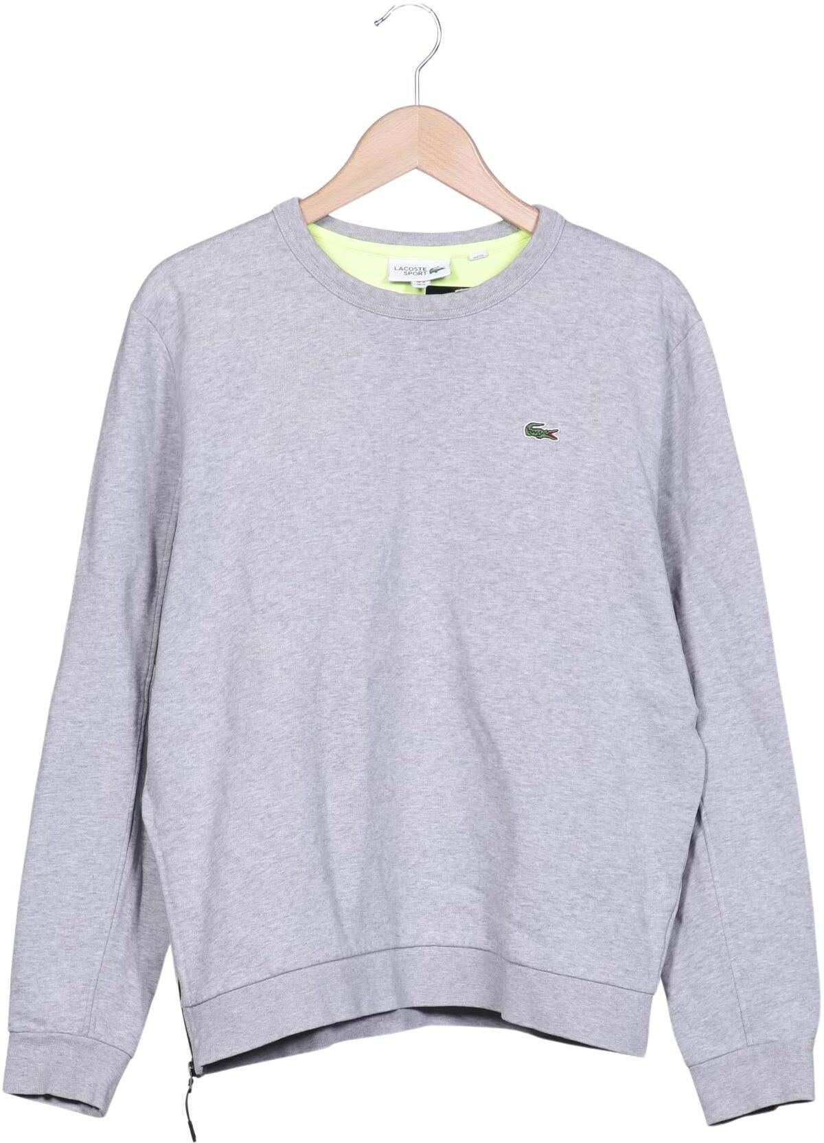 Lacoste Sport Herren Sweater, Grau, Gr. M, Baumwolle / Synthetik - Second Hand