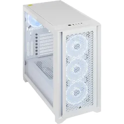 Corsair iCUE 4000D RGB Airflow (ATX, mATX, Mini-ITX), PC Gehäuse, Weiss