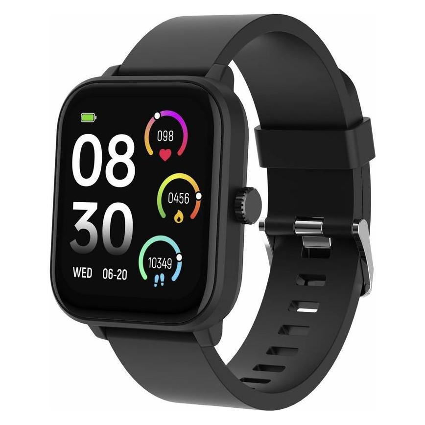 Denver SWG-155B BLACK - GPS Smart Watch with Heart Rate Blood oxygen sensor & call function (46 mm, ohne SIM) (SWG-155B)