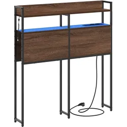 vidaXL Kopfteil mit Regal Braune Eiche 75 cm Holzwerkstoff