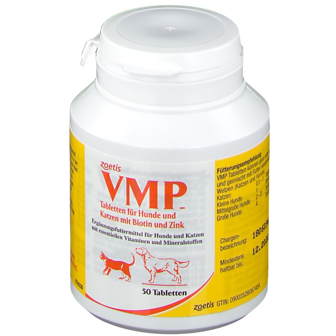 VMP Tabletten Ergänzungsfuttermittel f.Hund/Katze 50 St