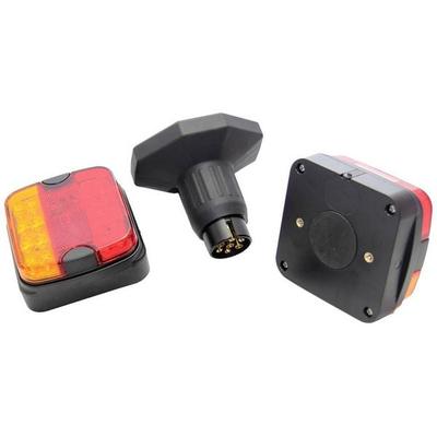 Berger & Schröter Anhänger-Beleuchtungsset 7-polig Bremslicht, Rückleuchte, Blinker 12 V/DC Bluetooth® Funk-Verbindung, inkl. Magnethalter