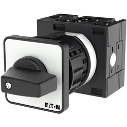 Eaton 098825 Umschalter, T3, 32 A, Zentraleinbau, 2 Baueinheit(en), Kontakte: 4, 90 °, rastend, ohne 0-Stellung, USV-NETZ, Abwicklungs Nr. 15542