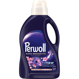 Perwoll Waschmittel renew Black Blütenmeer, flüssig, 1,35 Liter, Waschladungen 27