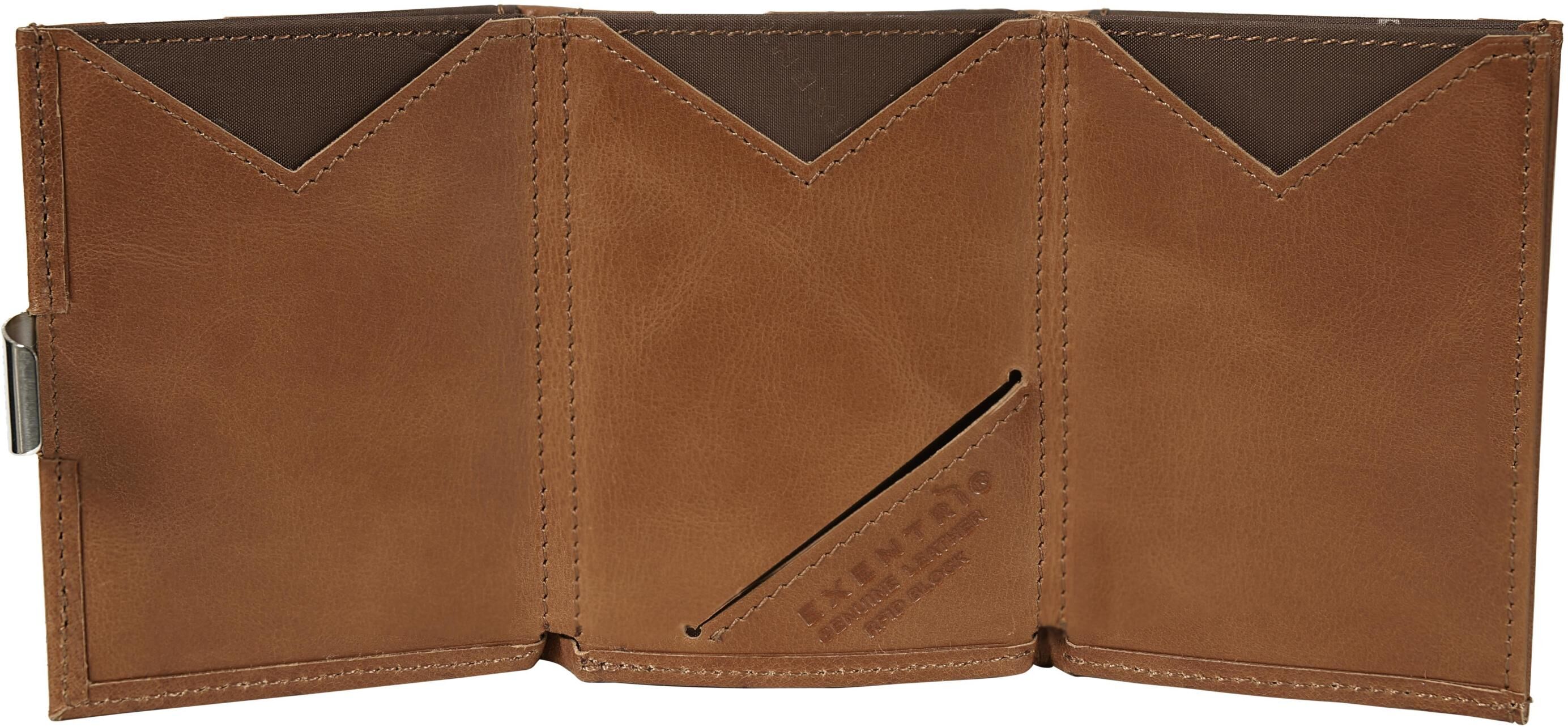 Geldbörse "EXENTRI Wallet", Herren, braun, Leder, Kleinlederwaren Geldbörse braun Einheitsgröße