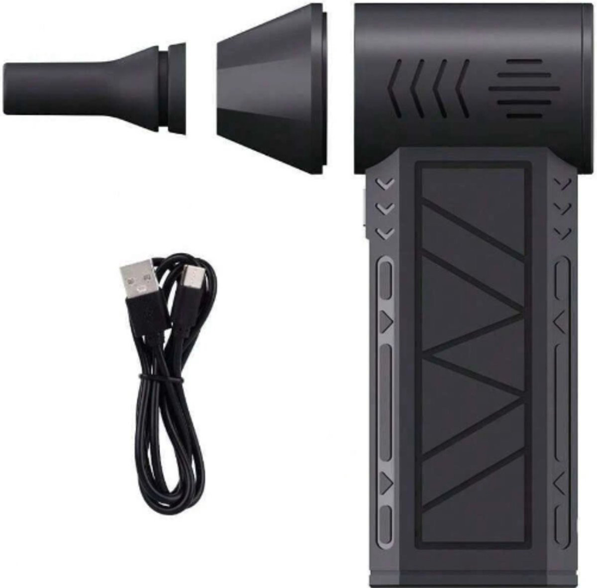 Mini Turbo Jet Ventilator met krachtige borstelloze motor in zwart