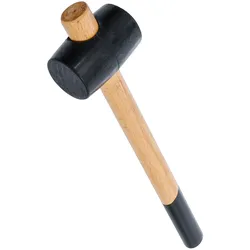 BGS DIY 1860 Gummihammer Holzstil Kopf-Ø 55mm Kopfgewicht 250g
