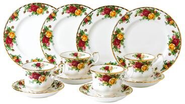 Royal Albert Old Country Roses Tea Entertaining, 12 Piece Set