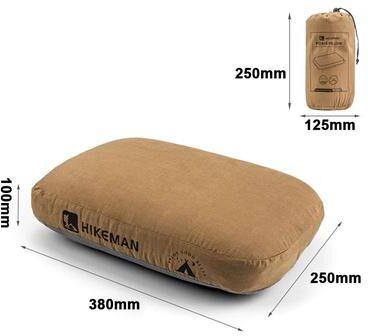 Inspire Essentials Memory Foam Travel Neck Pillow Portable Cervical Support Pillow coffee
