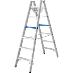 Iller Stufen Stehleiter Alu Ergo Plus eloxiert 2x6 Stufen