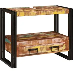 vidaXL, Waschbeckenunterschrank, Raxonita (Massives Altholz)