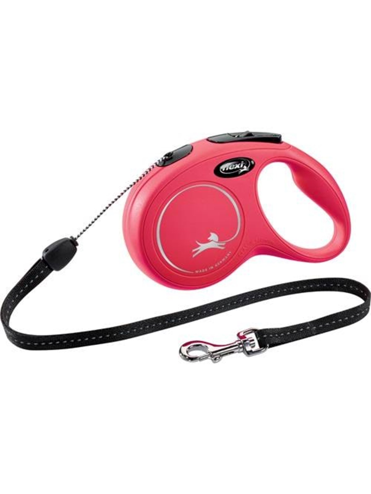 Flexi New Classic Hund Rollleine 8 m, Pink, Max 12kg.