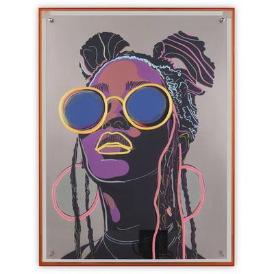 Acrylglasbild MIRRORS AND MORE "AMIRA", farbe bild(er): vielfarbig 2, B:65cm H:85,4cm, Acryl, Bilder, Acrylglasbild, Kunstwerk mit LED-Funktion