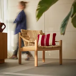 Sessel Jane aus Mindiholz und Geflecht